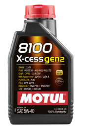 OLIO MOTUL 8100 5W-40 X-CESS GEN2 100% SINTETICO API SN